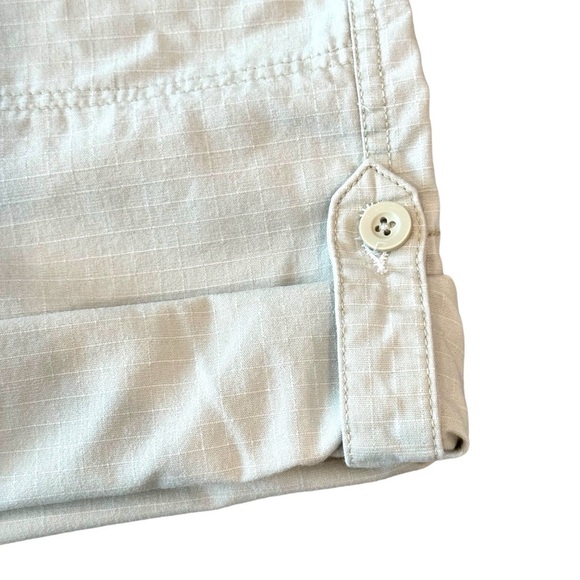 Faded Glory Size Plus 16W Light Khaki Drawstring Waist, Roll-tab Cargo Shorts - Picture 4 of 7